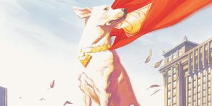 詹姆斯·古恩的《Krypto》和大卫·科伦斯韦特、泰勒·霍奇林还有亨利·卡维尔的超人，暖心同框DC宇宙画中画缩略图